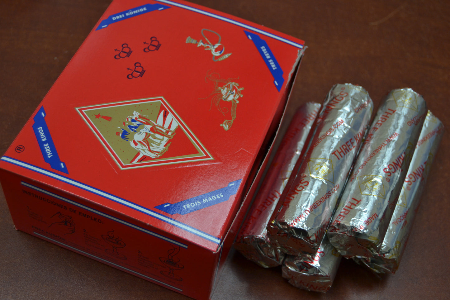 100 Pcs Authentic Three Kings Charcoal Coals